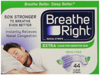 Picture of Breathe Right Nasal Strips Extra Clear for Sensitive Skin 44 Clear Strips