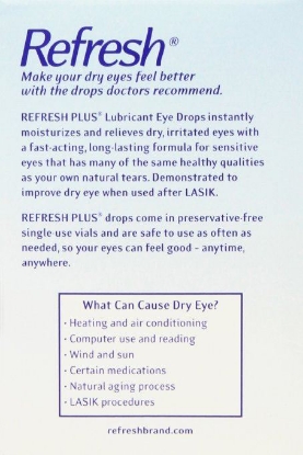 Picture of Allergan Refresh Plus Lubricant Eye Drops Single-Use Vials - 100 ct