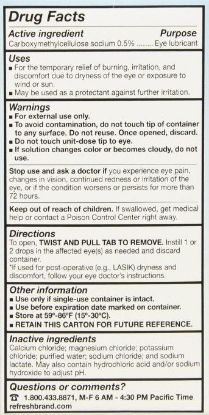 Picture of Allergan Refresh Plus Lubricant Eye Drops Single-Use Vials - 100 ct