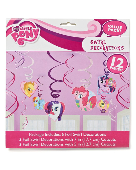 Picture of American Greetings Amscan AMI 675513 My Little Pony Swirl Decorations