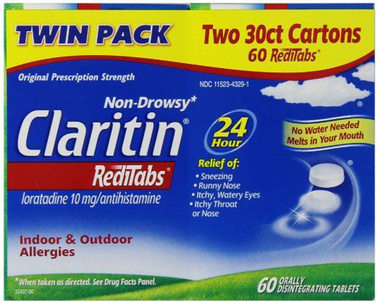 Picture of Claritin RediTabs 10 mg, 60 Tablets