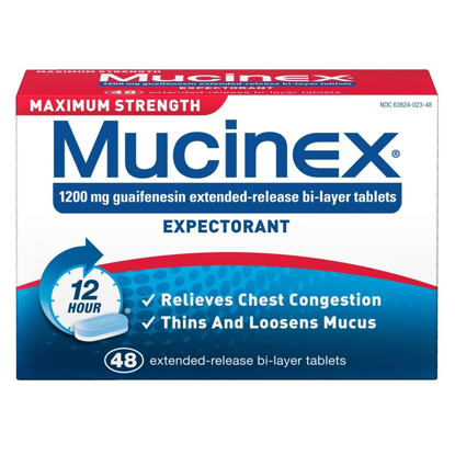 Picture of SCS Mucinex Expectorant Maximum Strength  48 ct