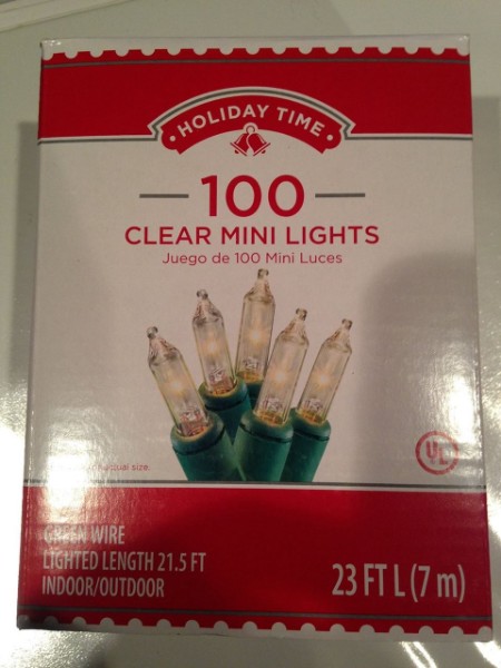 Picture of Traditional 21.5 Feet - Indoor / Outdoor Green Wire 100 Clear Mini Lights