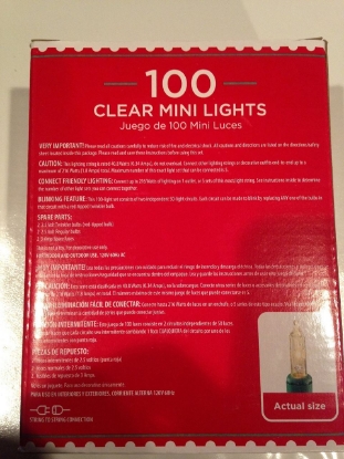 Picture of Traditional 21.5 Feet - Indoor / Outdoor Green Wire 100 Clear Mini Lights