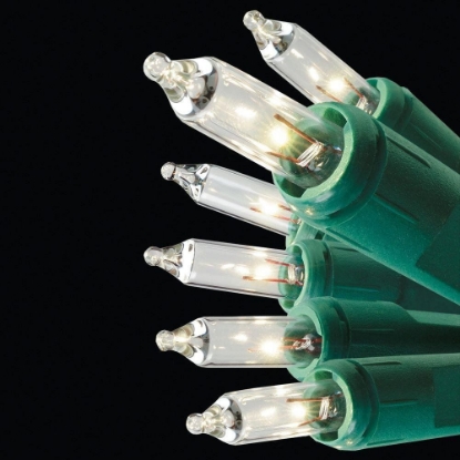 Picture of String-A-Long 100-Light Green Wire Clear String Light Set-GE-60216HD