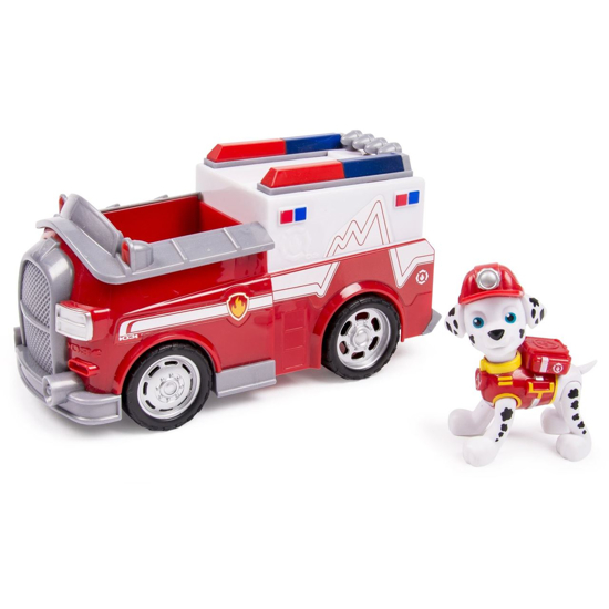 Picture of Paw Patrol Marshall's Ambulance, Vehicle and Figure (works with Paw Patroller)