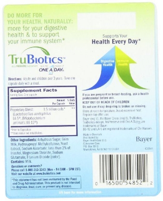 Picture of Trubiotics Supplements 30 Count (Blister Pack)