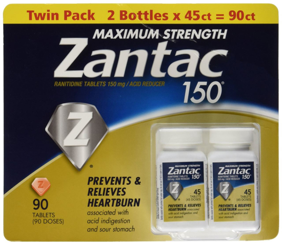 Picture of Zantac 150 Maximum Strength Tablets, Regular, 90 Count