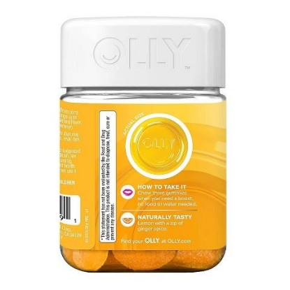 Picture of Olly Endless Energy Lemon Zinger Vitamin Gummies - 30 Count