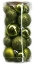 Picture of Holiday Time Miniature Christmas Tree Shatterproof Ornaments - Yellow Green - 20 Count
