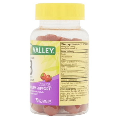 Picture of Spring Valley B-Complex Adult Gummy 70 Count  Natural Wild Strawberry Flavor