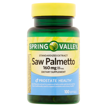 Picture of Spring Valley Saw Palmetto  160mg 100 softgel