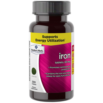Picture of Members's Mark Iron tablets 65 mg 300 tablets