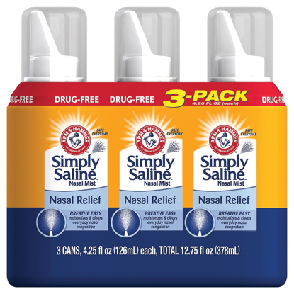 Picture of Arm & Hammer Simply Saline Nasal Relief 4.25 oz 3 pk