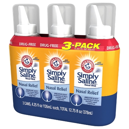 Picture of Arm & Hammer Simply Saline Nasal Relief 4.25 oz 3 pk