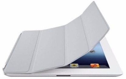 Picture of Apple iPad Smart Cover Leather (Light Gray) - MD307LL/A