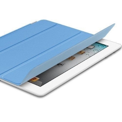 Picture of Apple iPad Smart Cover Leather (Blue) - MD310LL/A