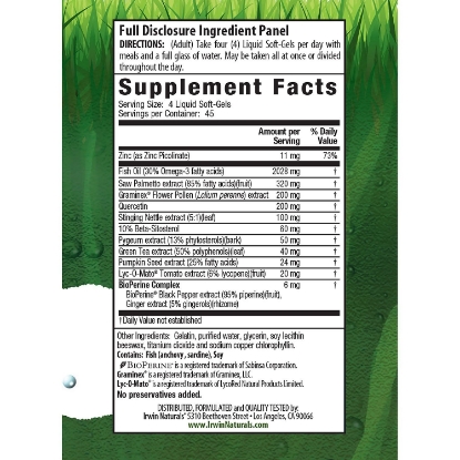 Picture of Prosta Strong Healthy Prostate & Urinary Flow 180 Liquid Soft-Gels by Irwin Naturals