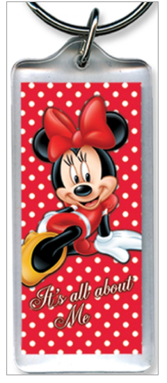 Picture of Disney All About Me Minnie Lucite Keychain