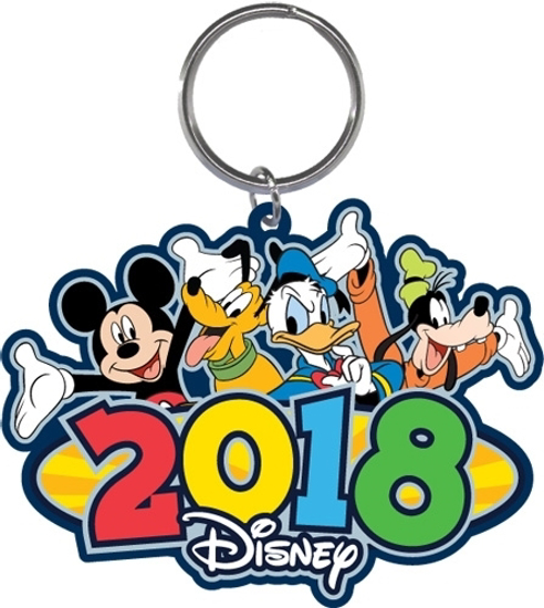 Picture of Disney 2018 Rollout Mickey Pluto Donald Goofy Laser Keychain