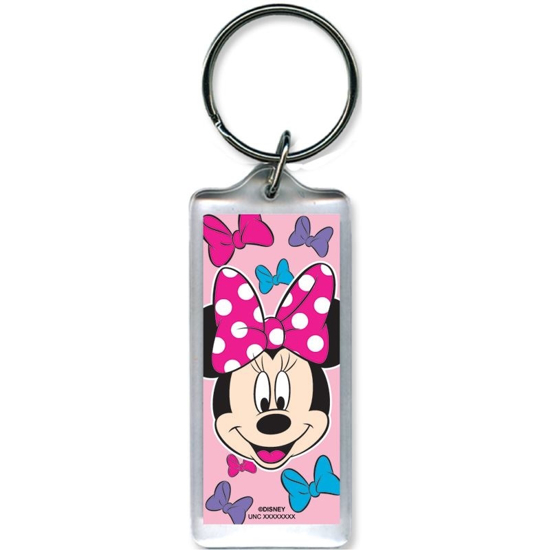 Picture of Disney Minnie Mouse Bows Pink Lucite Keychain