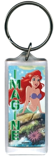 Picture of Disney Little Mermaid Ariel Imagine Lucite Rectangle Keychain