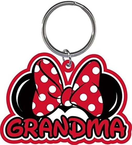 Picture of Disney Grandma Fan Red Keychain Keyring Lasercut