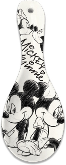 Picture of Disney Mickey & Minnie Mouse Sketch Ceramic Spoon Rest, Black & White