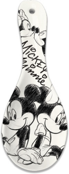 Picture of Disney Mickey & Minnie Mouse Sketch Ceramic Spoon Rest, Black & White