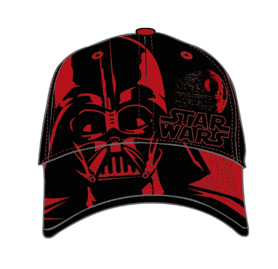 Picture of Disney Youth Baseball Hat Darth Vader Head, Black Red