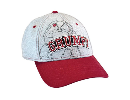 Picture of Disney Men's Hat Grumpy Baseball Cap Grumpier (Grey)