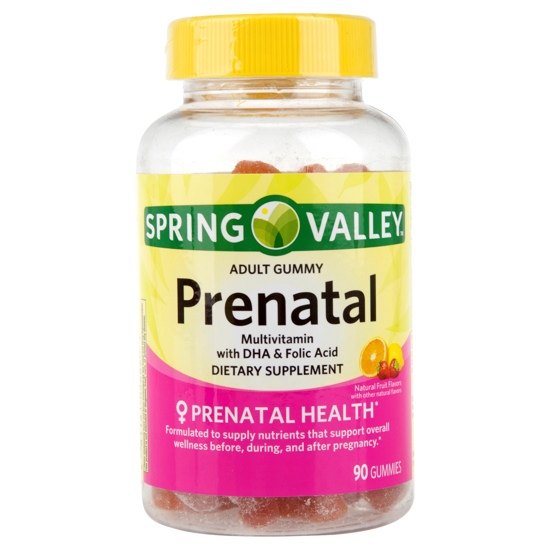 Picture of Spring Valley Prenatal Multivitamin with DHA & Folic Acid Adult Gummies 90 Ct