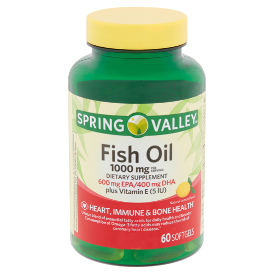 Picture of Spring Valley Fish Oil Softgels 1000 mg 60 count