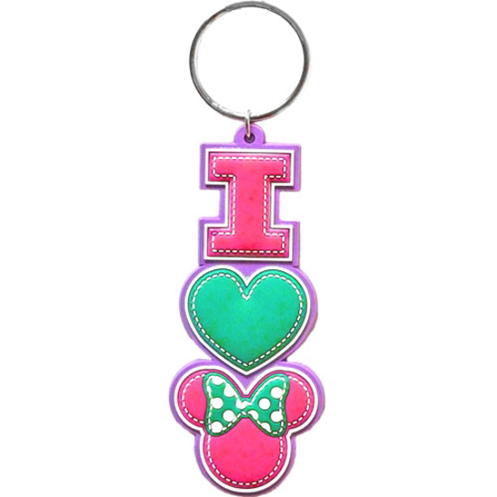 Picture of I Heart Minnie Mouse Stack Lasercut Keychain Disney
