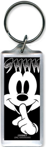 Picture of Disney Mickey Mouse Shhhh Lucite Keychain Keyring