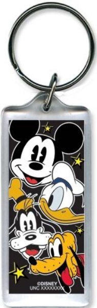 Picture of Disney Heads Up Mickey Mouse Donald Goofy Pluto Lucite Keychain Keyring