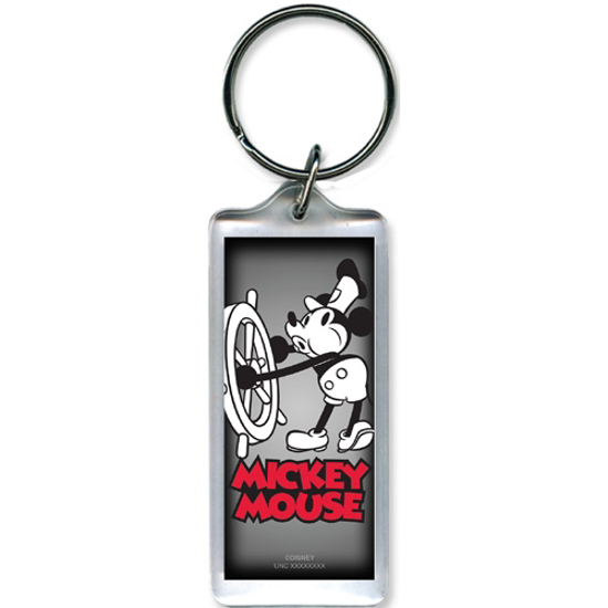 Picture of Steamboat Willie Captain Lucite Keychain