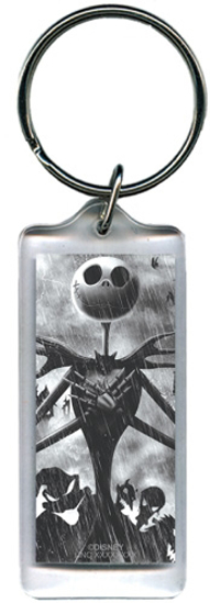 Picture of Jacks Back Nightmare Before Christmas, Lucite Rectangle Keychain
