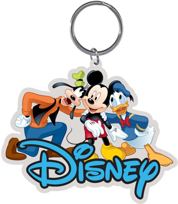 Picture of Disney 3 Amigos Goofy Mickey Mouse Donald Lasercut Keychain Keyring Key Chain