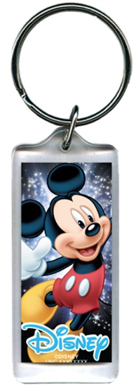 Picture of Space Magic Mickey Mouse, Lucite Rectangle Keychain