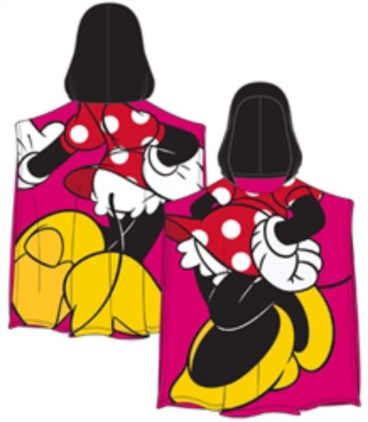 Picture of Disney Minnie Mouse Pose Hooded Towel Pink