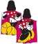 Picture of Disney Minnie Mouse Pose Hooded Towel Pink