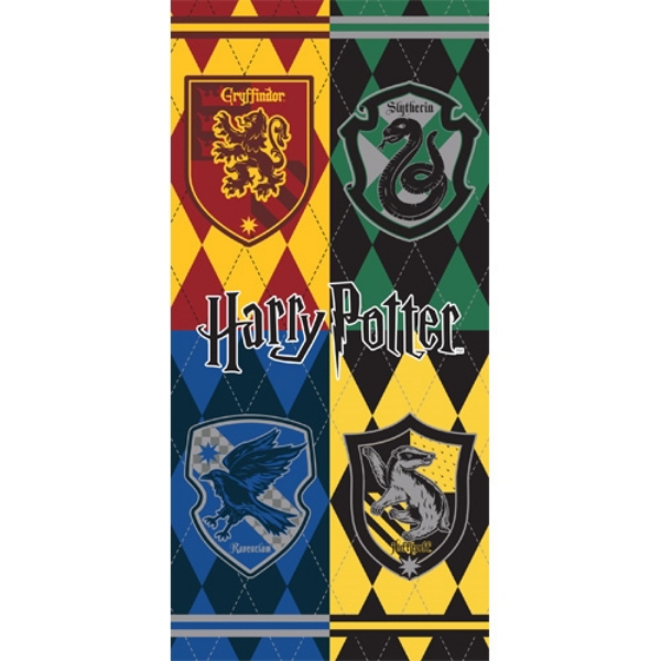 Picture of Disney Harry Potter Hogwarts Houses Crest, 28x58 Beach Towel (No Namedrop)