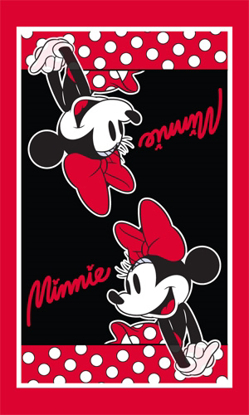 Picture of Disney Minnie Dotty Kitchen Towel Single, Red & Black