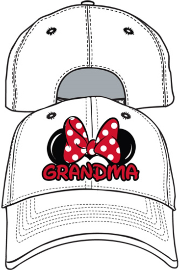 Picture of Disney Adult Hat Grandma Fan White