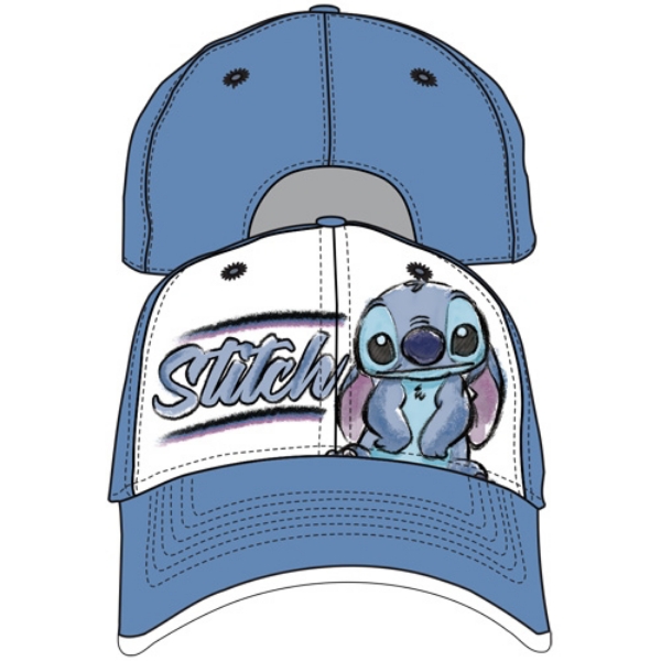 Picture of Disney Adult Sketchy Stitch lilo Baseball hat Blue White