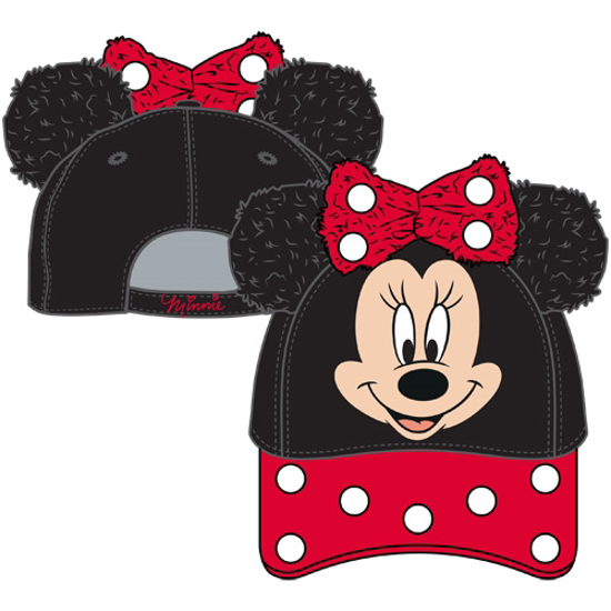 Picture of Disney Toddler Minnie  Ears Baseball Hat Black Red hat