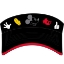 Picture of Disney Adult Mickey Parts Visor Black hat