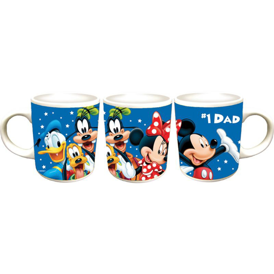 Picture of Disney #1 Dad Mug  Ceramic Blue Coffee Relief Mug 11oZ