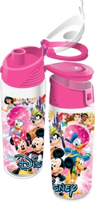 Picture of Disney Ensemble Group Mickey Minnie Goofy Donald Pluto Princesses Flip Top Bottle